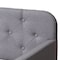 Baxton Studio Camelia Grey Twin Size Sofa Daybed with Roll-Out Trundle Bed 150-9014 - alternate 4